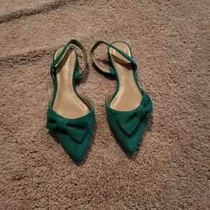 ANN Taylor Slip-ons Suede Green